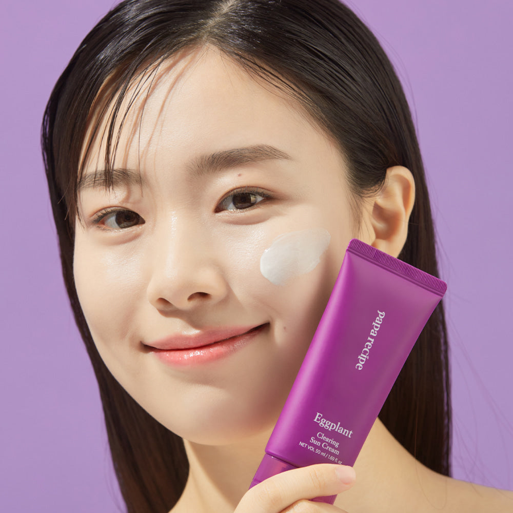 papa recipe Eggplant Clearing Sun Cream 50ml (SPF 50+ PA++++) - LUUELA