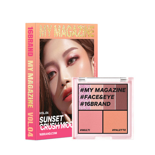 16BRAND My Magazine Shadow Palette 7.5g (10colors) - LUUELA
