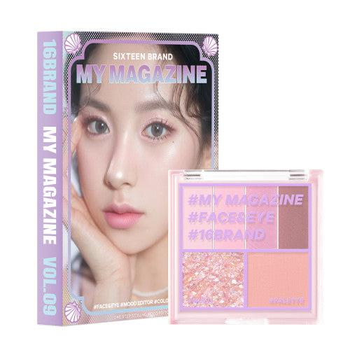16BRAND My Magazine Shadow Palette 7.5g (10colors) - LUUELA