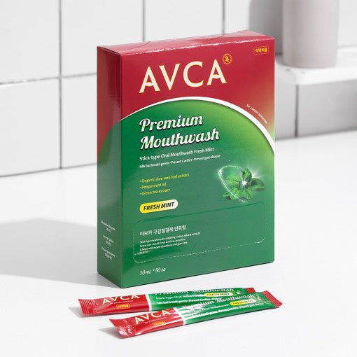 AVCA Stick-Type Oral Mouthwash Fresh Mint 10ml X 50ea - LUUELA
