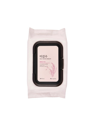 THE FACE SHOP Rice Water Bright Cleansing Wipes 50 Sheets - LUUELA