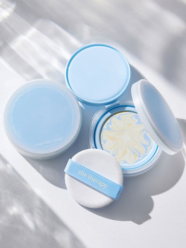 THE FACE SHOP The Therapy Vegan Moisture Blending Sun Pact SPF 50+ PA++++ 14gX2ea - LUUELA