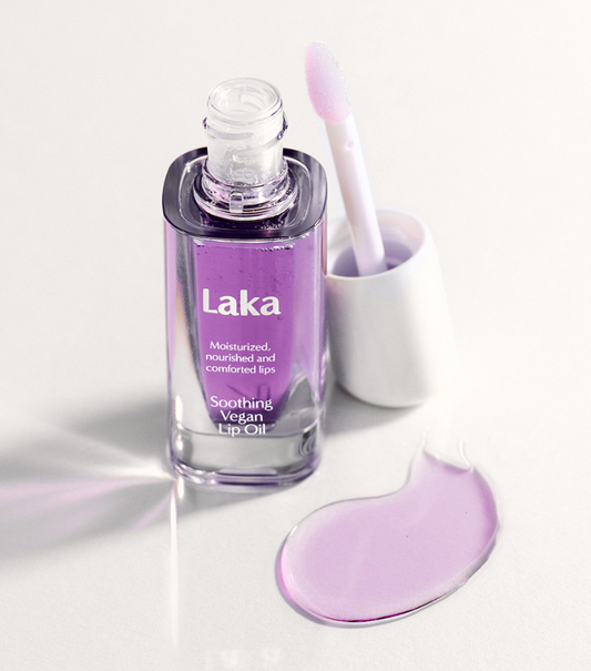 Laka Soothing Vegan Lip Oil #Calming Purple - LUUELA