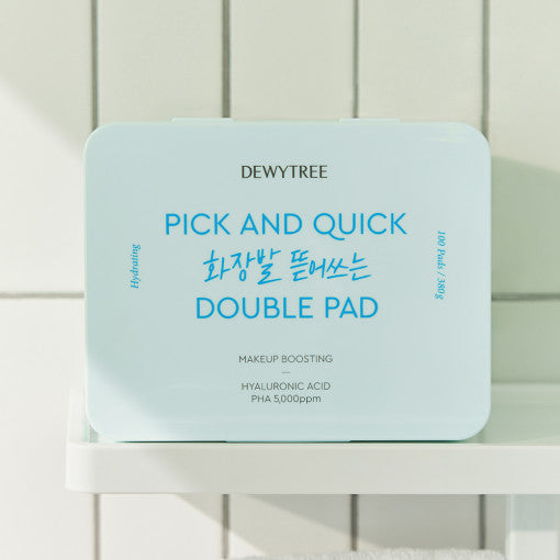 DEWYTREE PICK & QUICK Makeup Boosting Double Pad 380g(100 Pads) - LUUELA