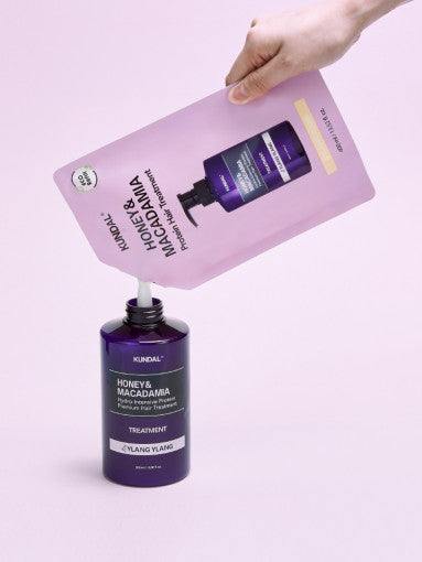 KUNDAL HONEY & MACADAΜΙΑ Protein Hair Treatment (Refill) 400ml #CHERRY BLOSSOM - LUUELA