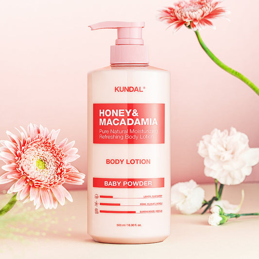 KUNDAL HONEY & MACADAΜΙΑ PURE BODY LOTION 500ml (9-type) - LUUELA