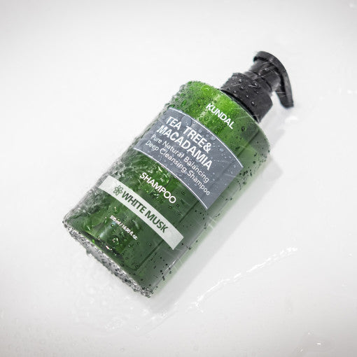 KUNDAL Tea Tree & Macadamia Deep Cleansing Shampoo 1058ml #WHITE MUSK - LUUELA