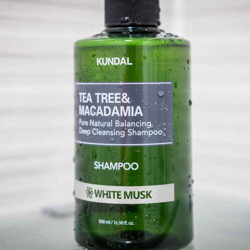 KUNDAL Tea Tree & Macadamia Deep Cleansing Shampoo 1058ml #WHITE MUSK - LUUELA