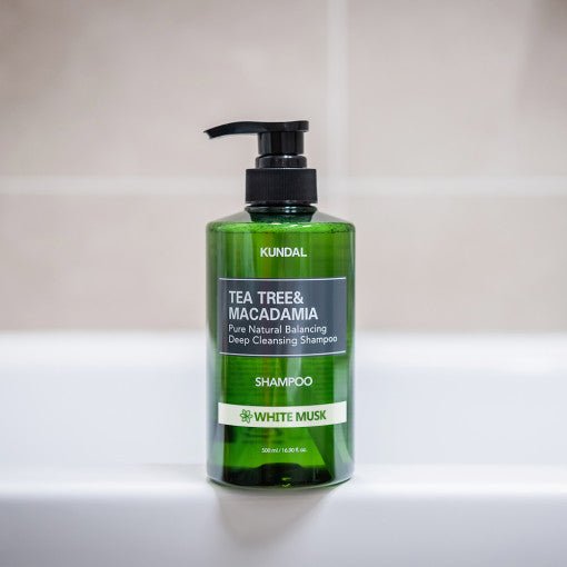 KUNDAL Tea Tree & Macadamia Deep Cleansing Shampoo 1058ml #WHITE MUSK - LUUELA