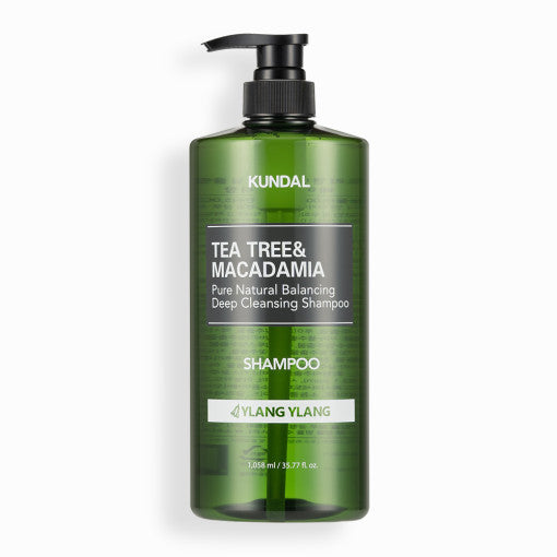KUNDAL Tea Tree & Macadamia Deep Cleansing Shampoo 1058ml #YLANG YLANG - LUUELA