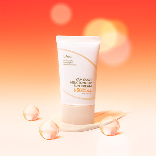 Isntree YAM ROOT MILK TONE UP SUN CREAM 50ml SFP50+ PA++++ - LUUELA