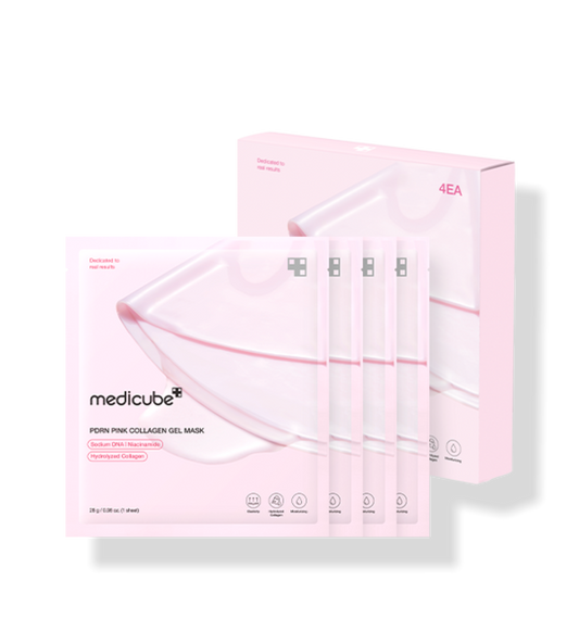 medicube PDRN Pink Collagen Gel Mask 28g X 4ea - LUUELA