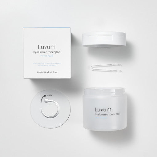 Luvum Witch Hazel Hyaluronic Toner Pad 130ml (60pcs) - LUUELA