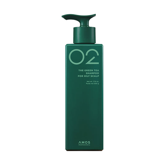 amos PROFESSIONAL THE GREEN TEA SHAMPOO FOR OILY SCALP 500ml - LUUELA