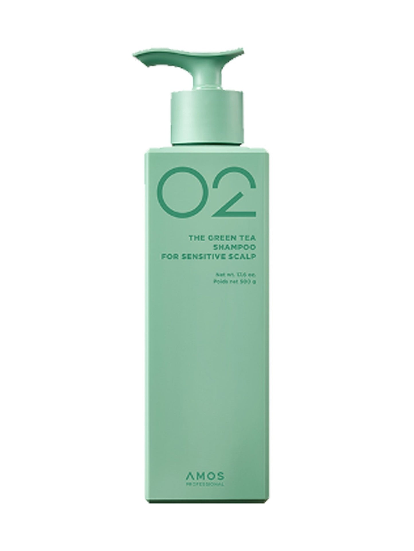 amos PROFESSIONAL THE GREEN TEA SHAMPOO FOR SENSITIVE SCALP 500ml - LUUELA