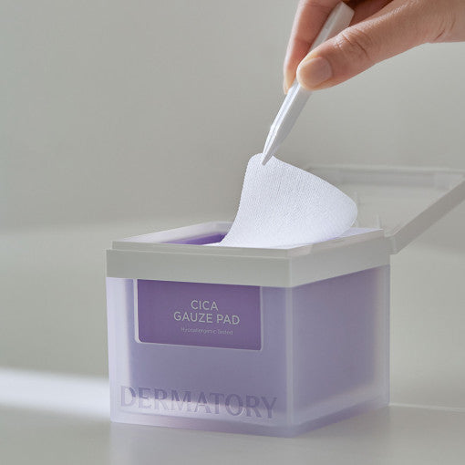DERMATORY Hypoallergenic Cica Rescue Gauze Pad 200ml (80ea) - LUUELA