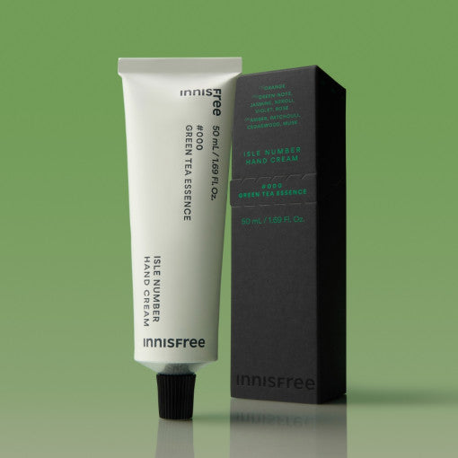 Innisfree Isle Number Hand Cream 50ml #Green Tea Essence - LUUELA