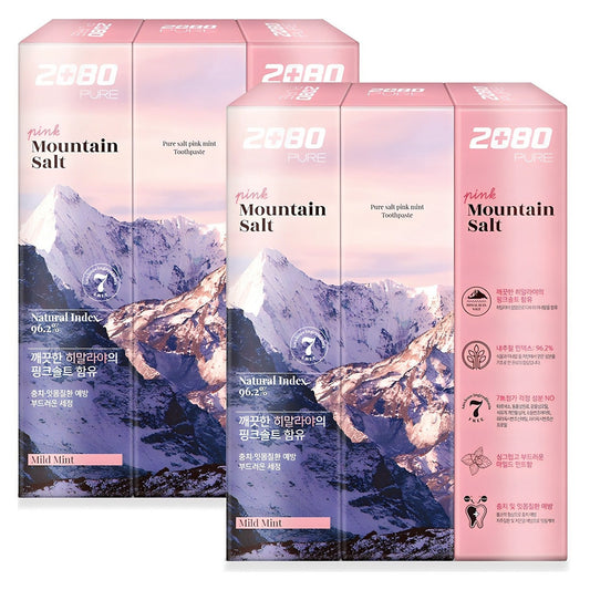 AEKYUNG 2080 Pure Pink Mountain Salt Toothpaste 150g X 6ea - LUUELA