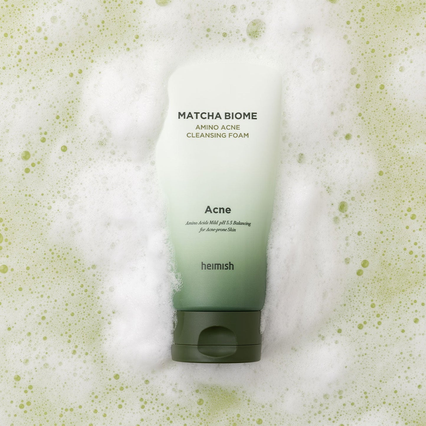 heimish Matcha Biome Amino Acne Cleansing Foam 150ml - LUUELA