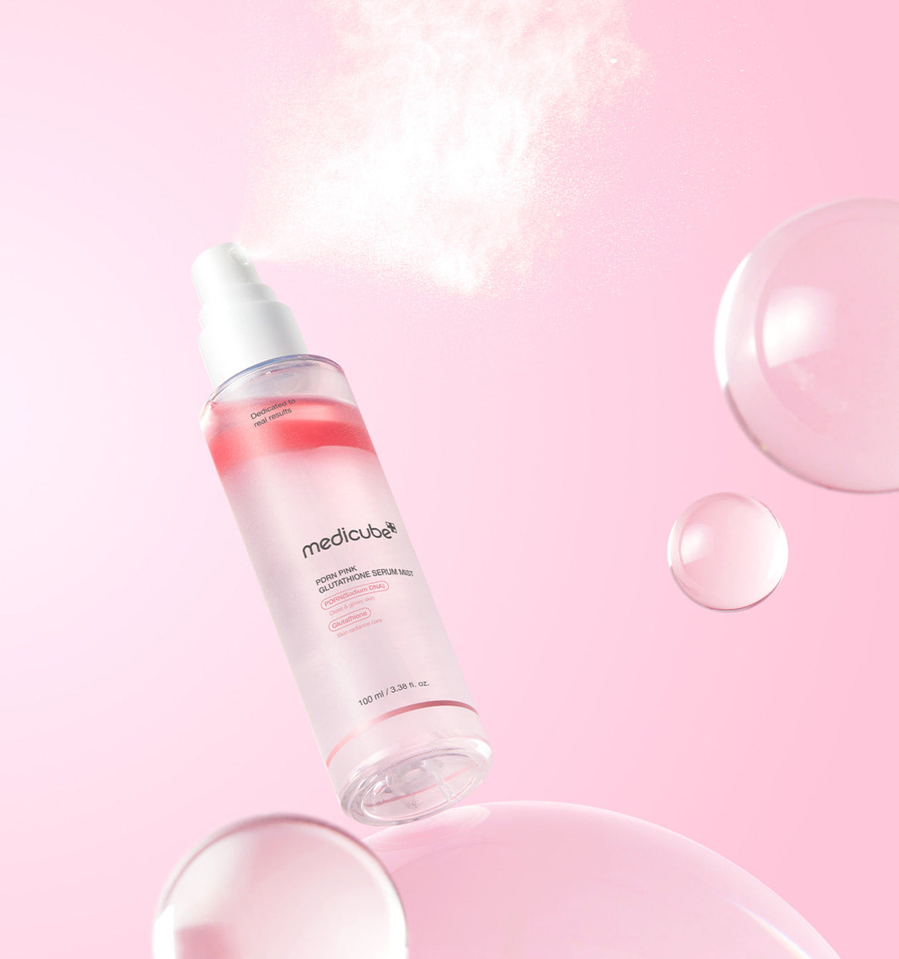 medicube PDRN Pink Glutathione Serum Mist 100ml - LUUELA