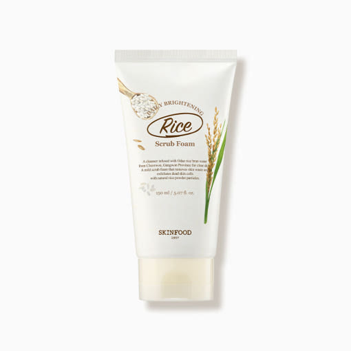 SKINFOOD Rice Daily Brightening Scrub Foam 150ml - LUUELA