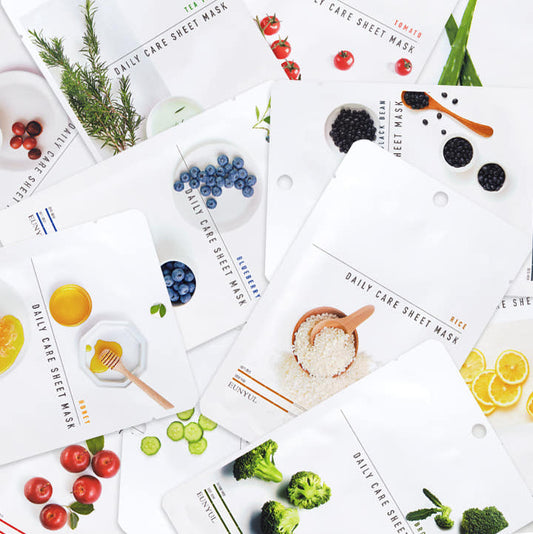 EUNYUL Daily Care Facial Sheet Mask 22ml*10ea (12-type) - LUUELA
