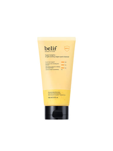 belif Super Knights Bright Toning Vegan Pack Cleanser 150ml - LUUELA