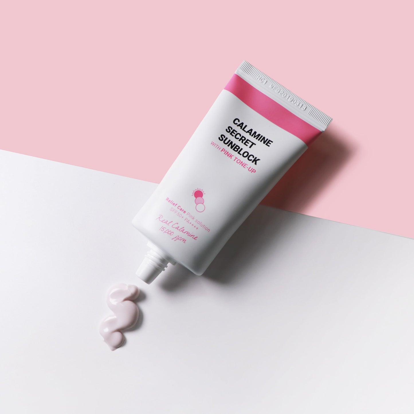 K-SECRET Calamine Secret Sunblock With Pink Tone-Up (SPF50+ PA++++) 50ml - LUUELA