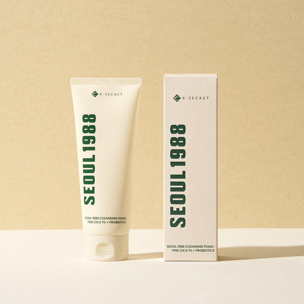 K-SECRET SEOUL 1988 Cleansing Foam : Pine Cica 1% + Probiotics 150ml - LUUELA