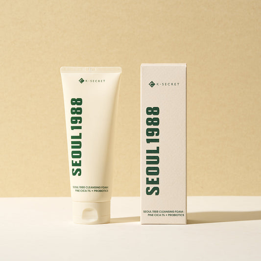 K-SECRET SEOUL 1988 Cleansing Foam : Pine Cica 1% + Probiotics 150ml - LUUELA