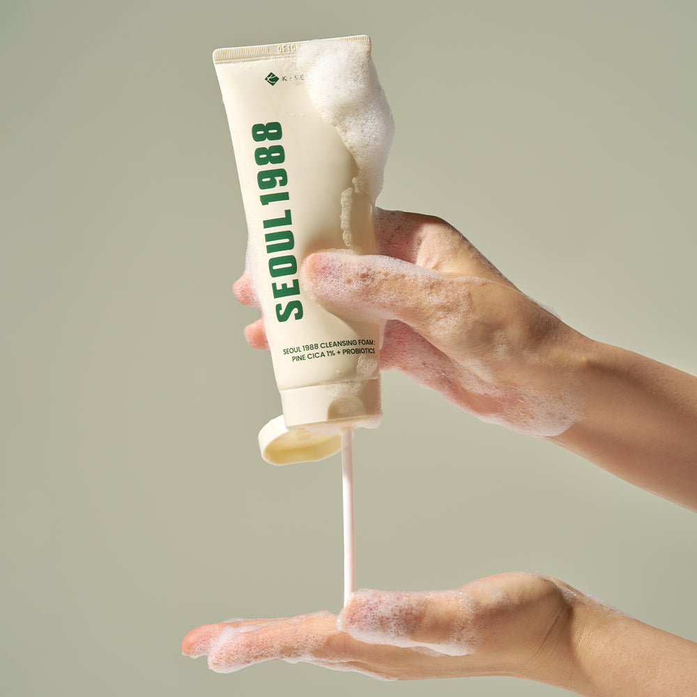 K-SECRET SEOUL 1988 Cleansing Foam : Pine Cica 1% + Probiotics 150ml - LUUELA