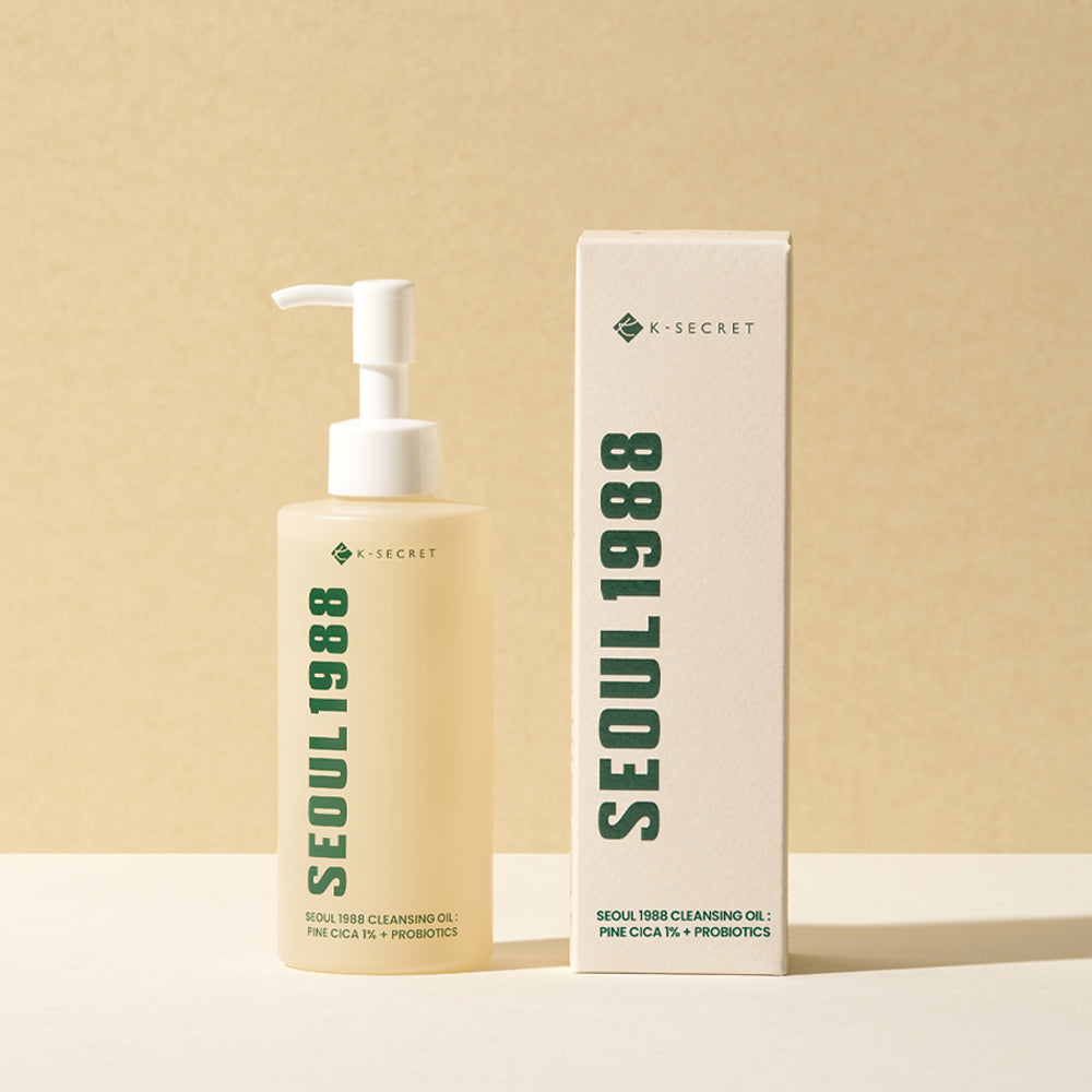 K-SECRET SEOUL 1988 Cleansing Oil : Pine Cica 1% + Probiotics 200ml - LUUELA