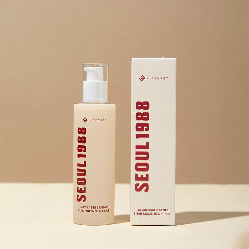 K-SECRET SEOUL 1988 Essence : Snail Mucin 97% + Rice 100ml - LUUELA
