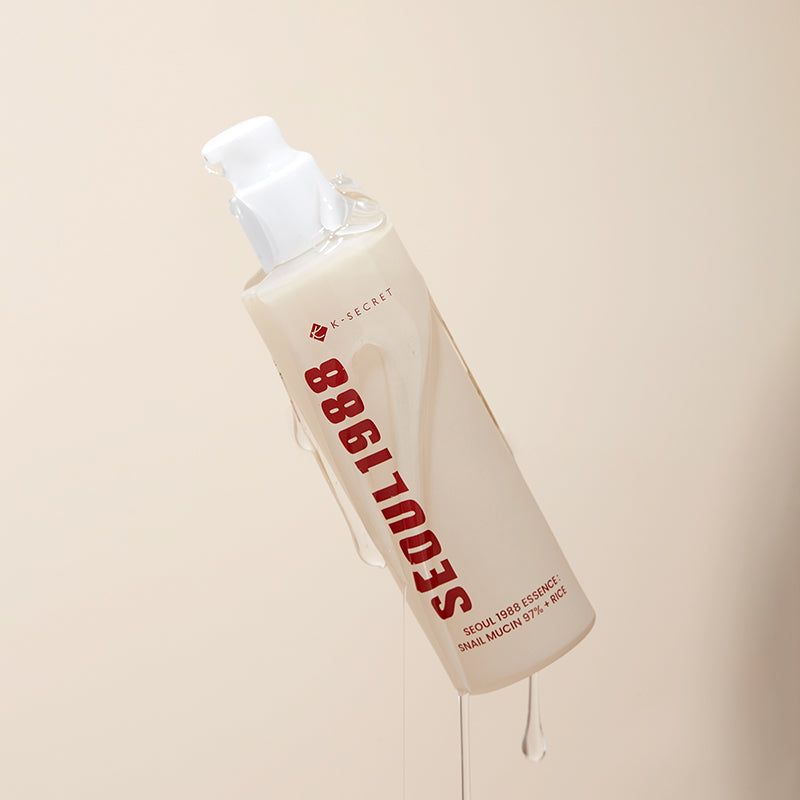 K-SECRET SEOUL 1988 Essence : Snail Mucin 97% + Rice 100ml - LUUELA