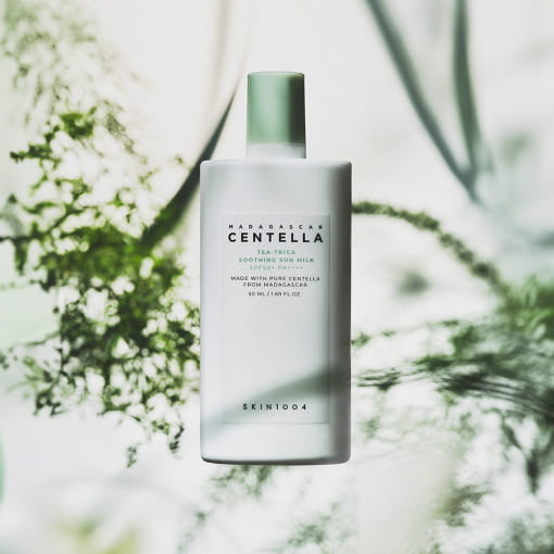 SKIN1004 MADAGASCAR CENTELLA TEA-TRICA SOOTHING SUN MILK SPF 50+ PA++++ 50ml - LUUELA