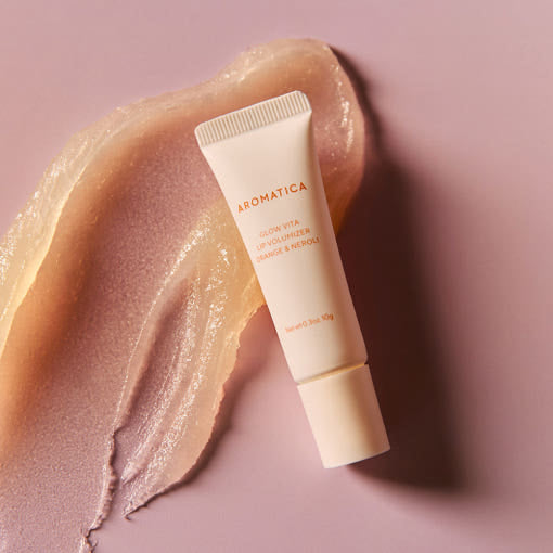 AROMATICA Glow Vita Lip Volumizer Orange & Neroli 10g - LUUELA