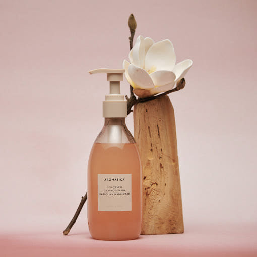 AROMATICA Mellowness Oil In Body Wash Magnolia & Sandalwood 290ml - LUUELA