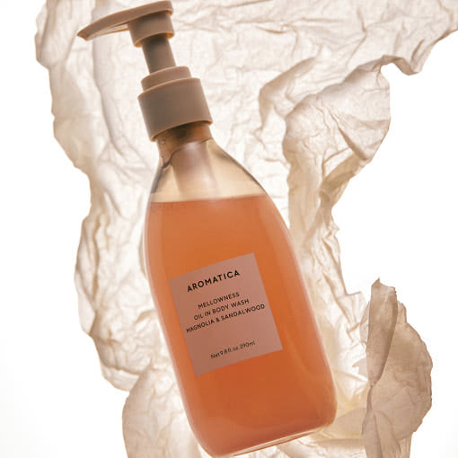 AROMATICA Mellowness Oil In Body Wash Magnolia & Sandalwood 290ml - LUUELA