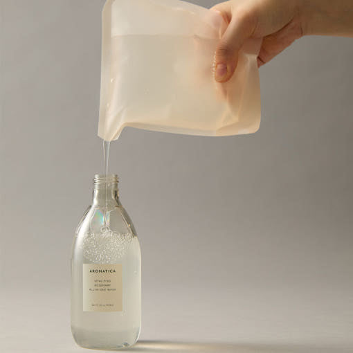 AROMATICA Vitalizing Rosemary All-In-One Wash 300ml (Refill) - LUUELA