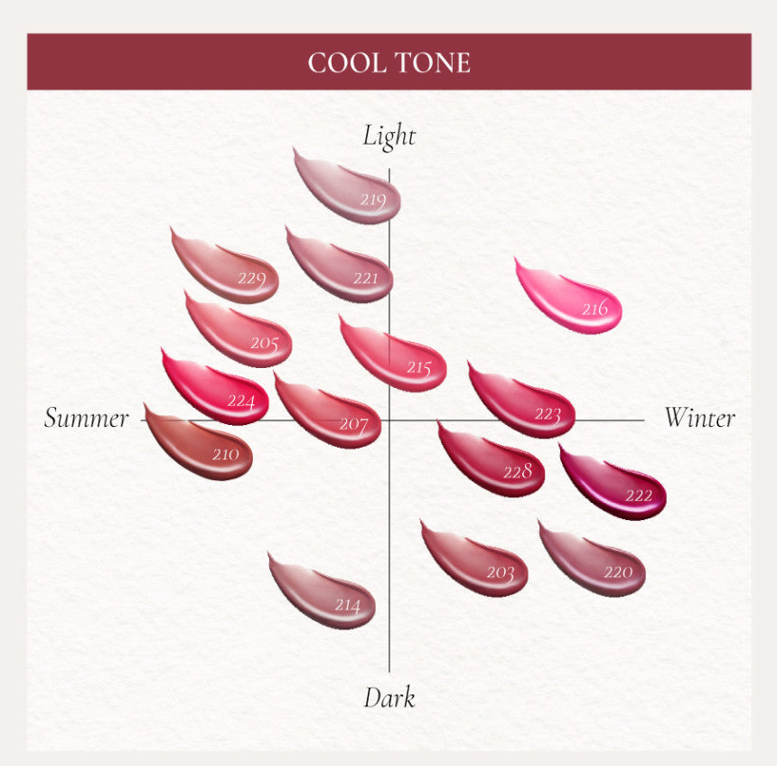 Dinto Blur-Glowy Lip Tint 3.5g (30colors) - LUUELA