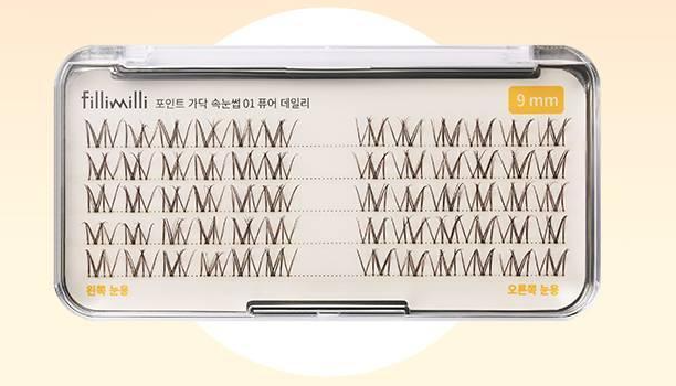 Fillimilli Point Piece Lashes #Pure Daily (9mm)(60pcs) - LUUELA