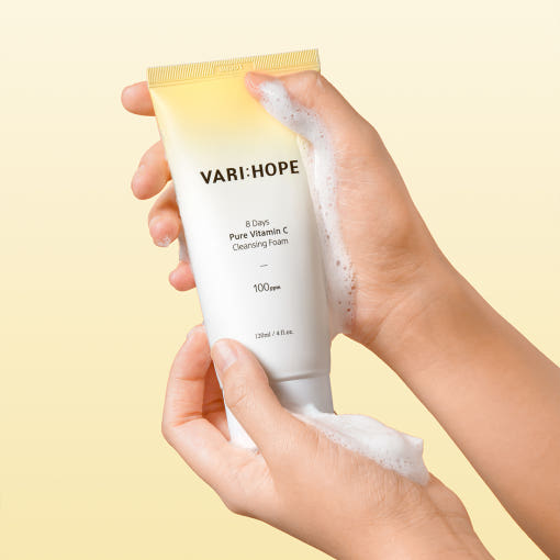 VARIHOPE 8 Days Pure Vitamin C Cleansing Foam 120ml - LUUELA