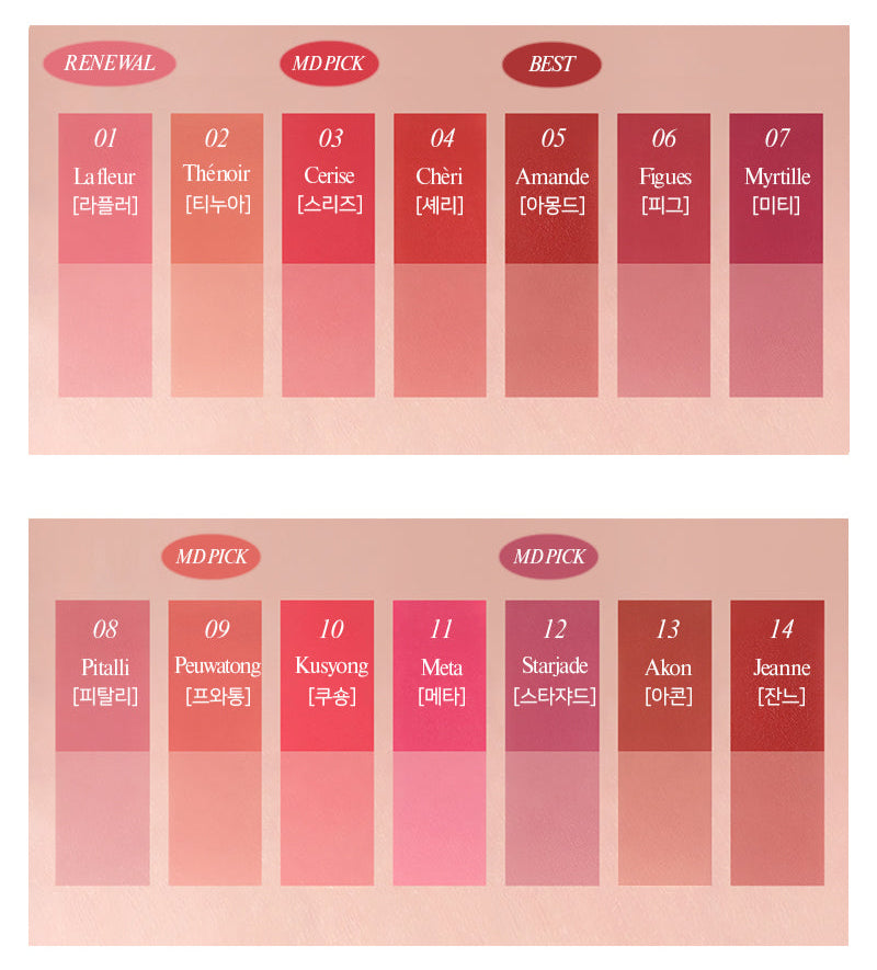 FORENCOS Tattoo Bisou Velvet Tint 4g - LUUELA