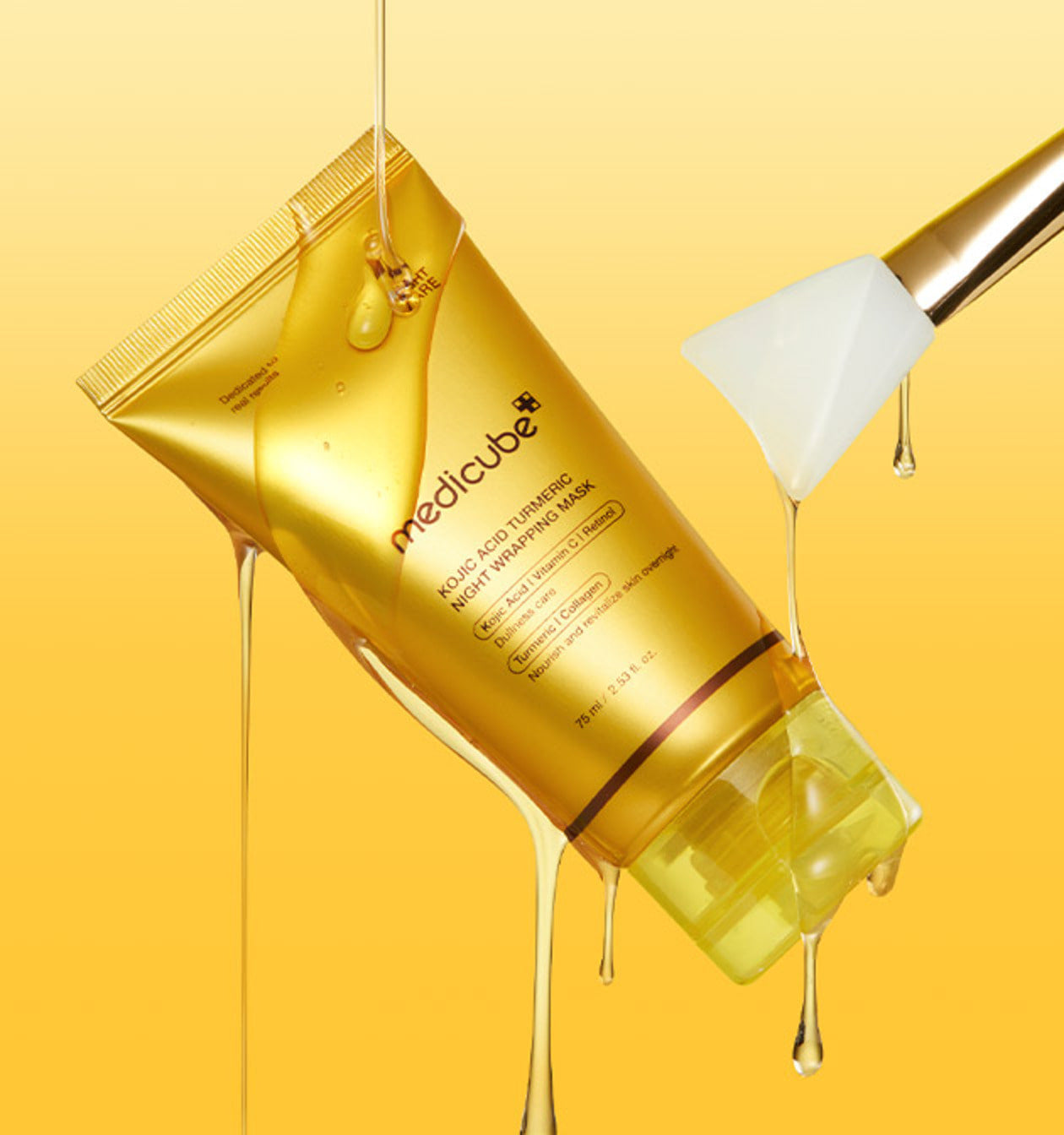 medicube Kojic Acid Turmeric Night Wrapping Mask 75ml - LUUELA