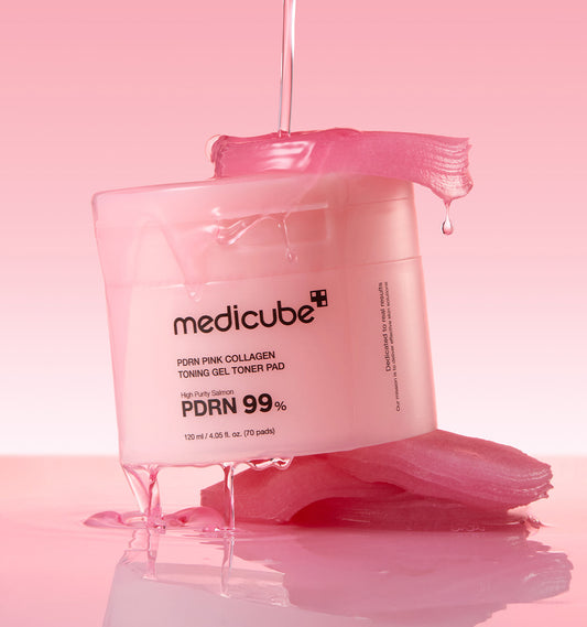 medicube PDRN Pink Collagen Gel Toner Pad 120ml/70pads - LUUELA