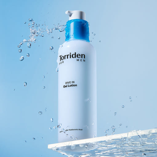 Torriden Dive In For Men Low Molecular Hyaluronic Acid Skin 300ml+Gel Lotion 200ml Set - LUUELA