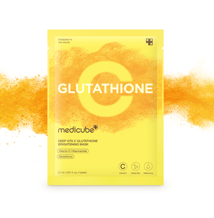 medicube Deep Vita C Glutathione Brightening Mask 27 X 5ea - LUUELA