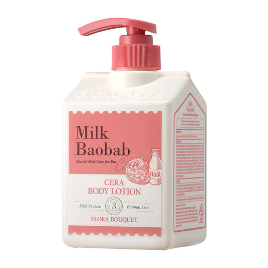 BIOKLASSE MILK BAOBAB CERA Body Lotion 600ml #Flora Bouquet - LUUELA