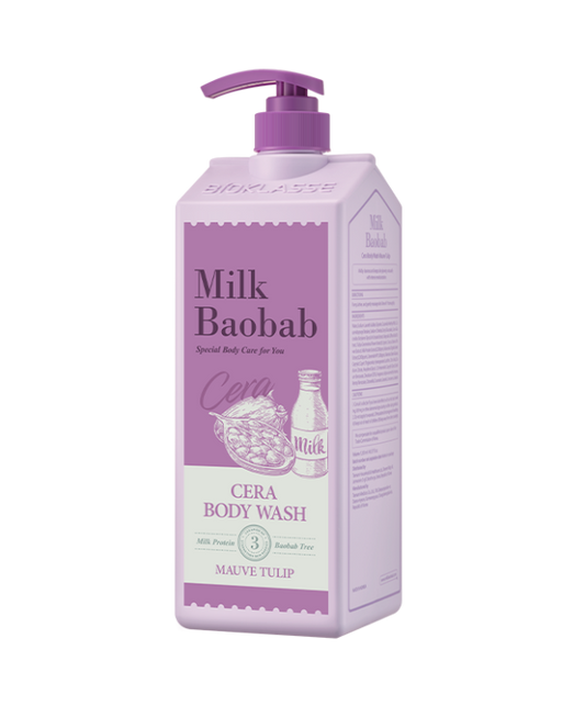 BIOKLASSE Milk Baobab Cera Body Wash 1200ml #Mauve Tulip - LUUELA