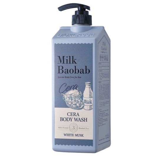BIOKLASSE MILK BAOBAB CERA Body Wash 1200ml #White Musk - LUUELA